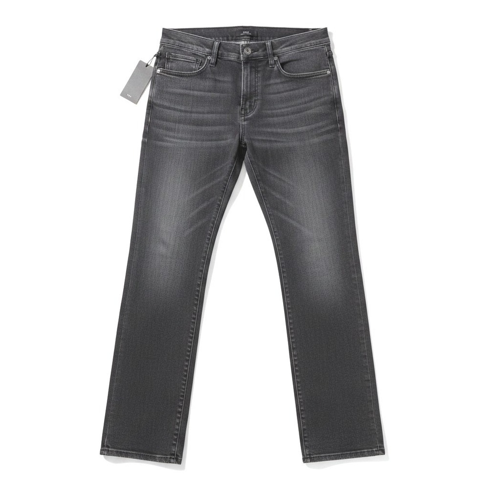 True Religion Ricky Relaxed Straight Men 33 Gray Denim Jeans Acid Wash Y2K Comfy